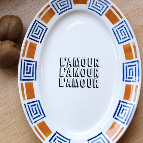 Plat Retro L'Amour