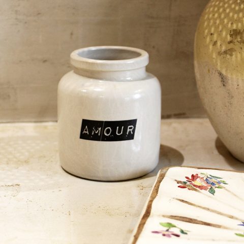 Petit Pot blanc Amour