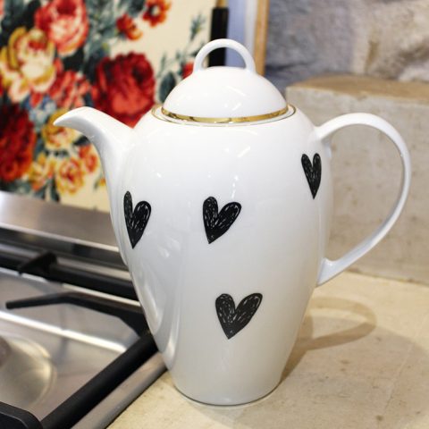 Théière Full cœurs
