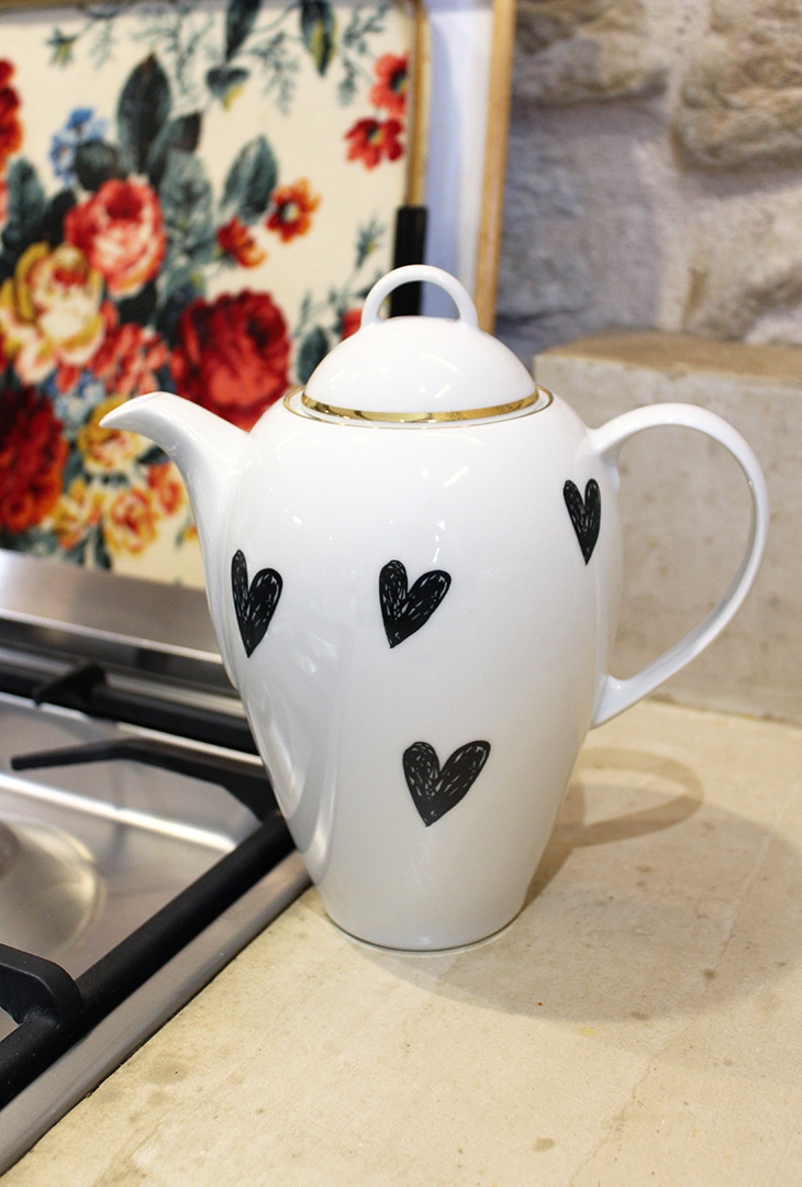 Théière Full cœurs