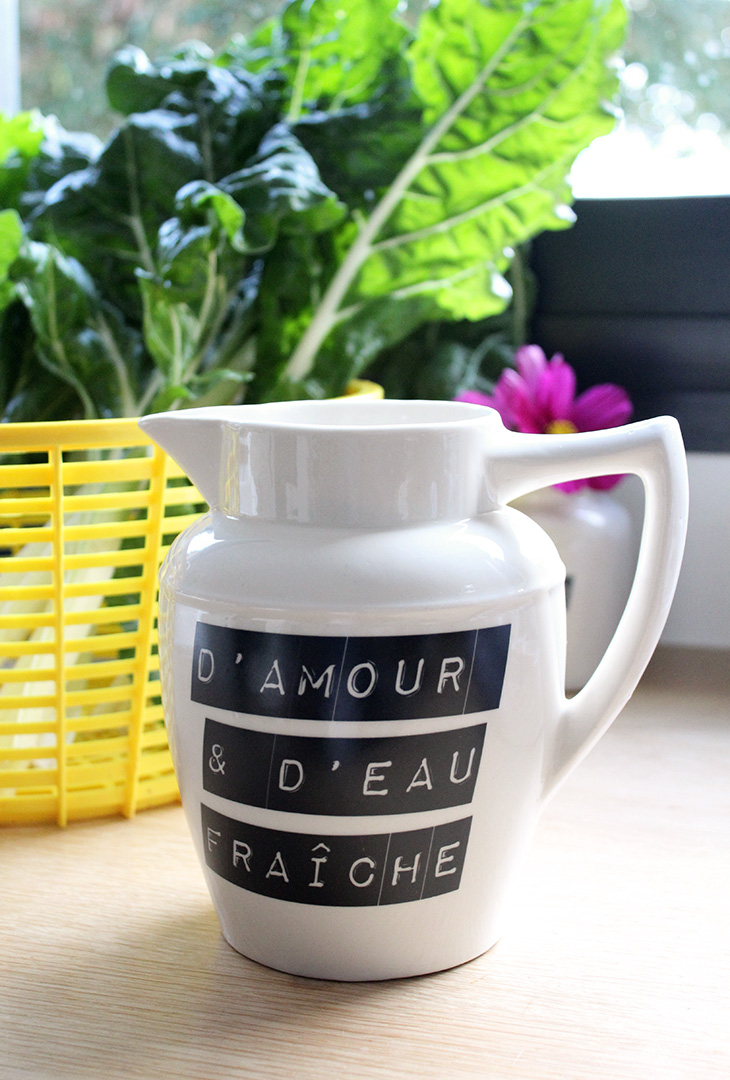 Pichet Amour & eau fraîche