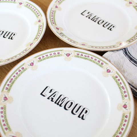 Service 4 assiettes l'Amour