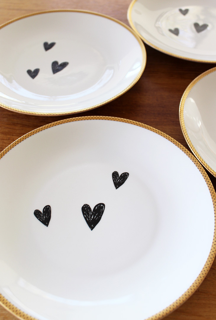 Service 4 assiettes Cœurs – Image 2