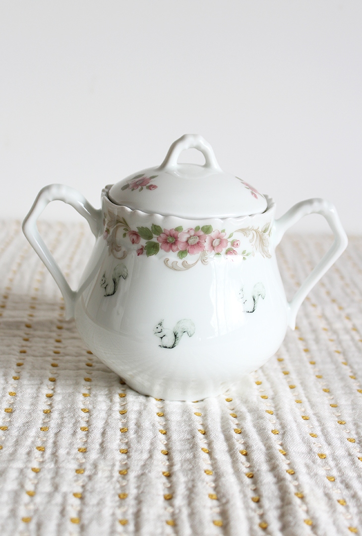 Sucrier rose Écureuils – Image 2