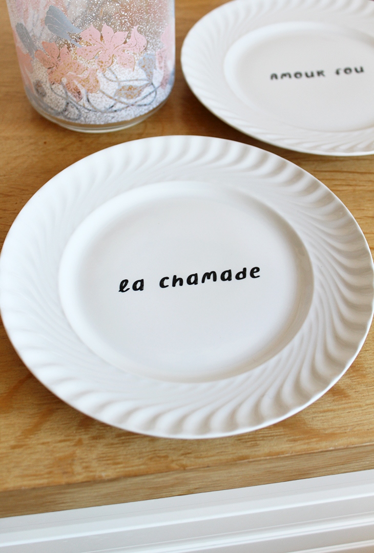 Duo assiettes à dessert Chamade Amour – Image 2