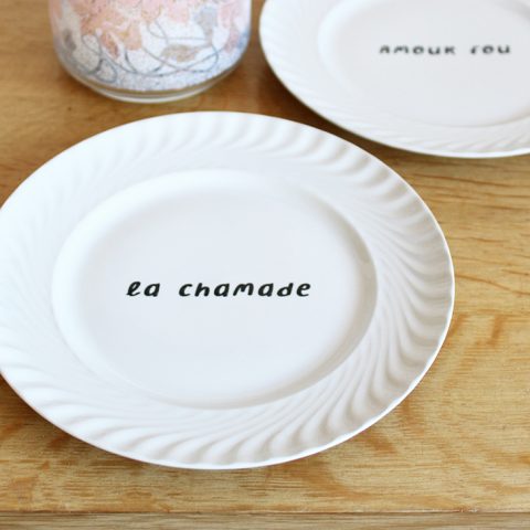 Duo assiettes à dessert Chamade Amour