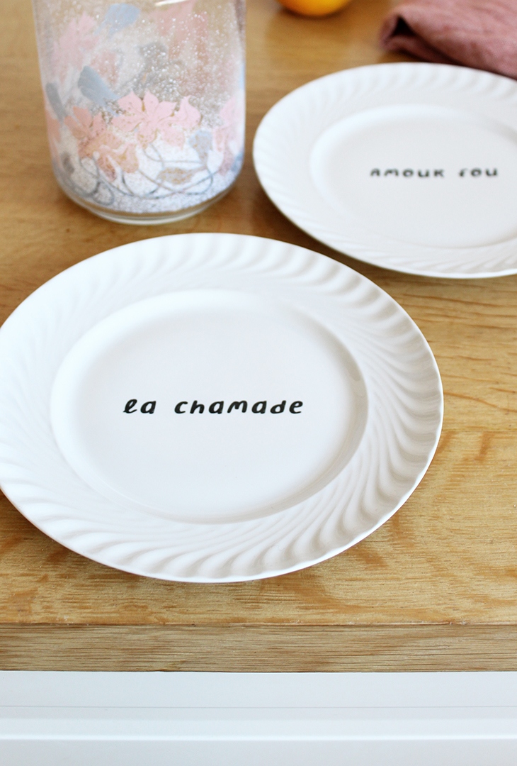 Duo assiettes à dessert Chamade Amour