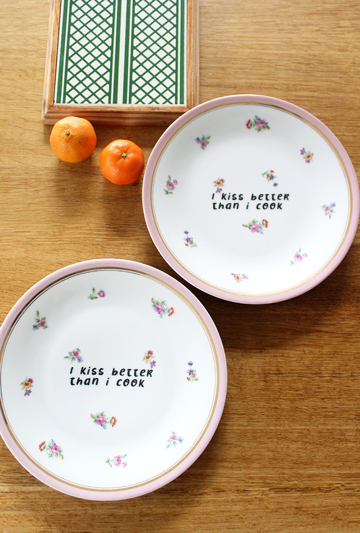 Duo assiettes I kiss