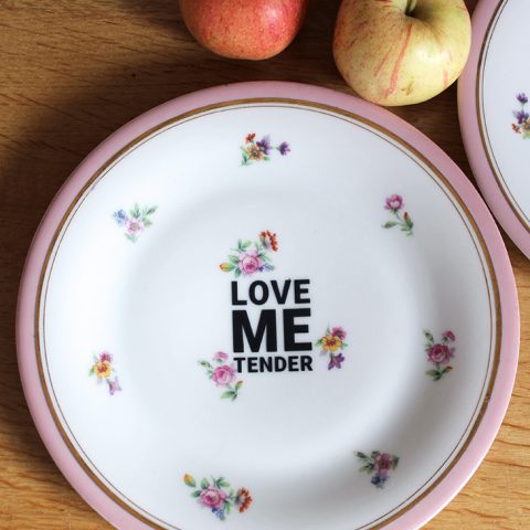 Duo assiettes dessert Love Me Tender