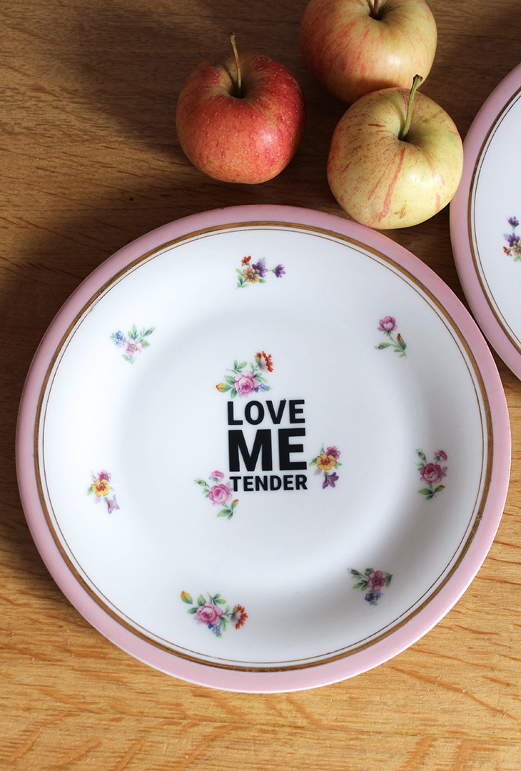 Duo assiettes dessert Love Me Tender