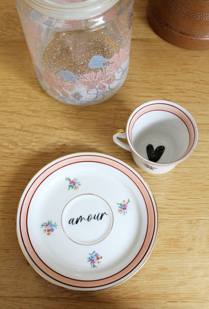 Tasse Amour rose