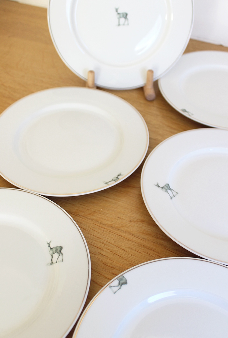 Service 6 assiettes à dessert Biche – Image 4