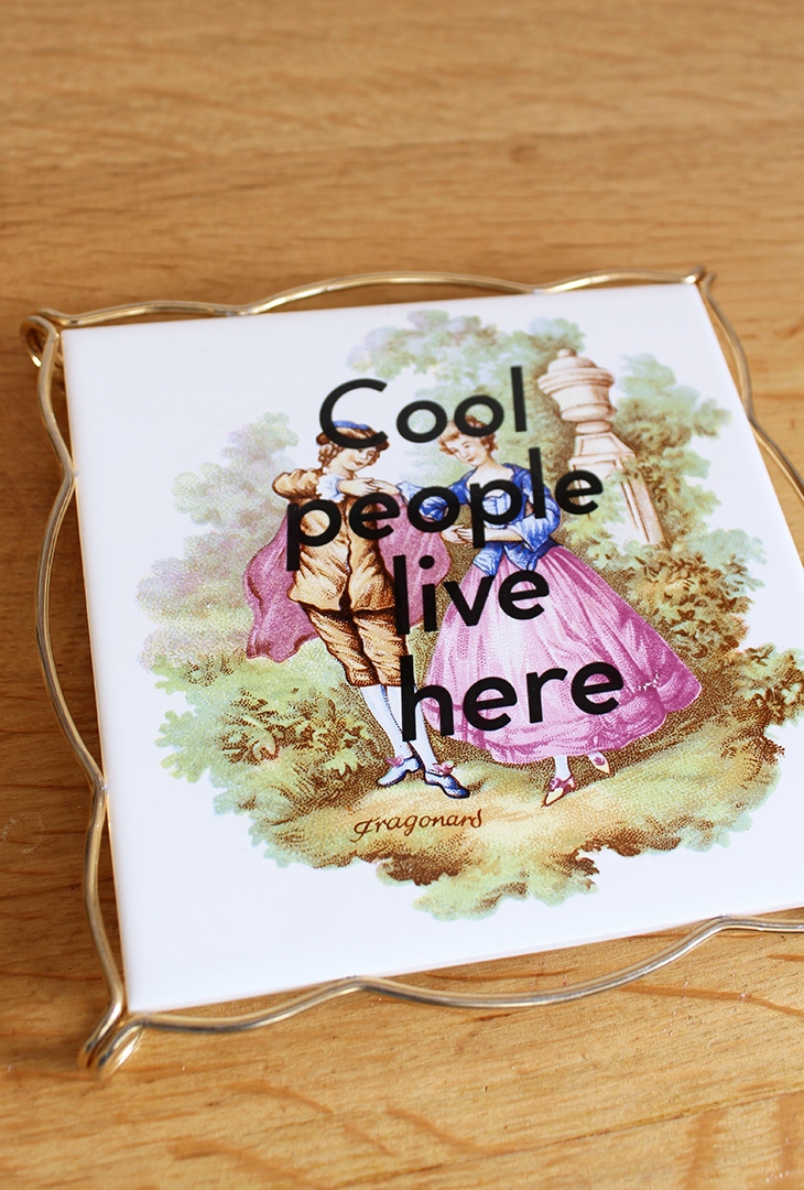 Dessous de plat Cool people