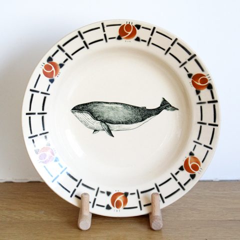 Assiette creuse Baleine