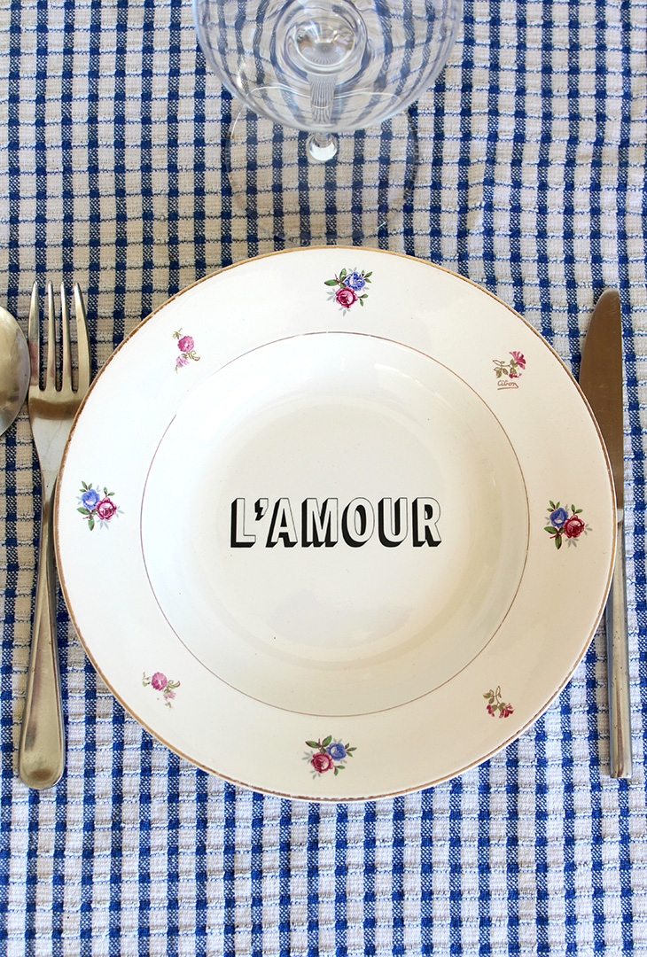 Assiette creuse l'Amour