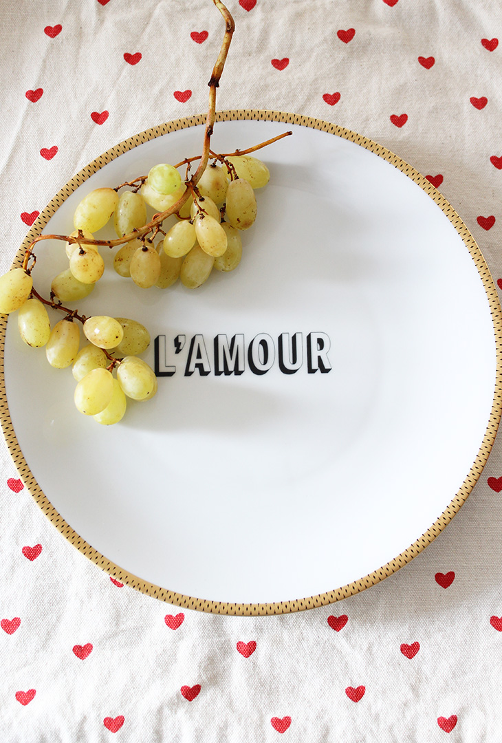 Assiette l'Amour dorée – Image 3