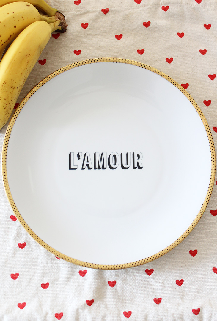Assiette l'Amour dorée – Image 2
