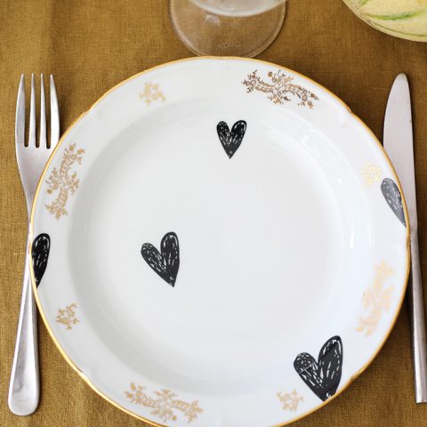 Assiette Cœurs