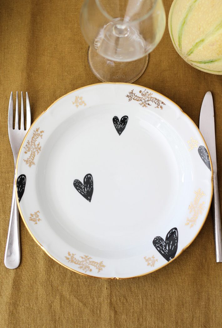 Assiette Cœurs