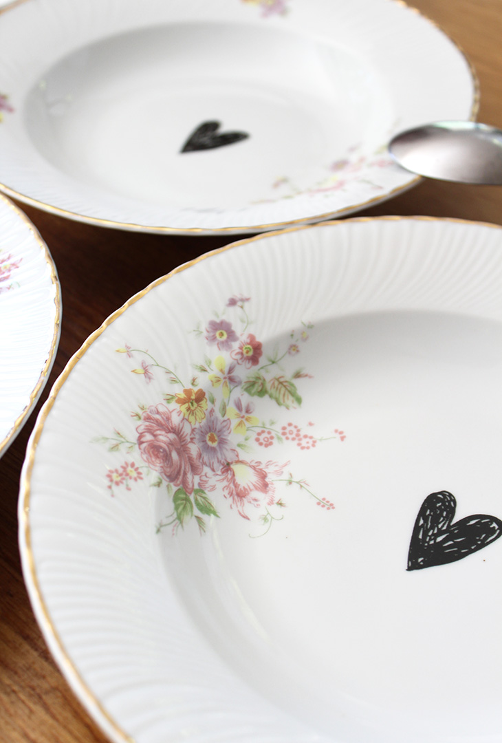Service 4 assiettes Cœurs – Image 5