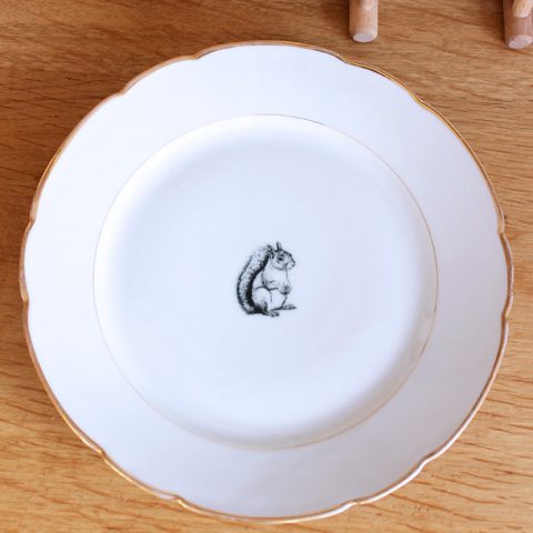 Assiette Écureuil