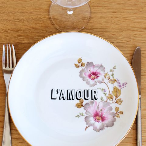 Assiette Hibiscus L'amour