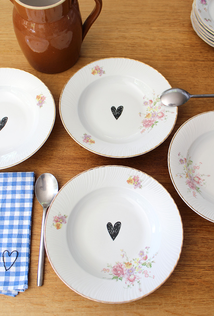 Service 4 assiettes Cœurs – Image 2