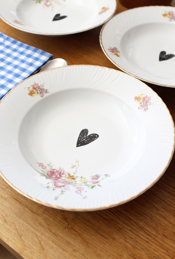 Service 4 assiettes Cœurs – Image 3