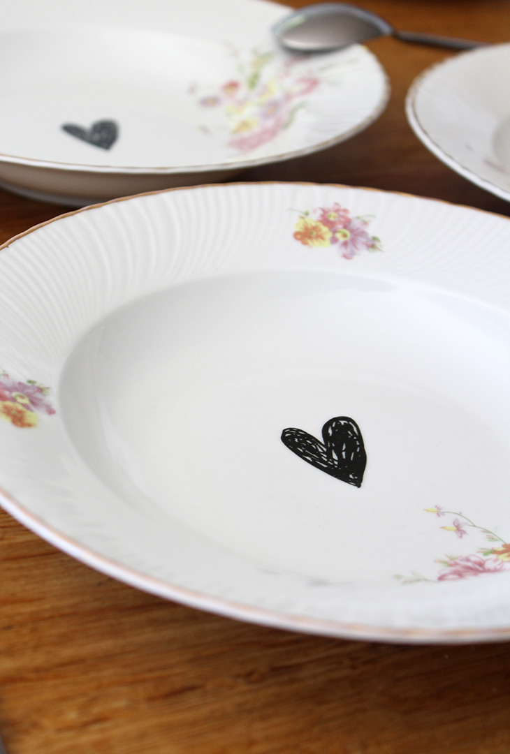 Service 4 assiettes Cœurs – Image 4