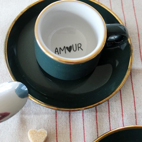 Duo tasses espresso Amour
