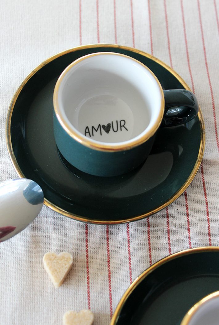 Duo tasses espresso Amour