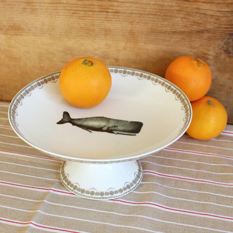 Assiette sur pied Cachalot