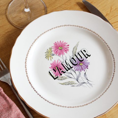 Assiette l'Amour Spring