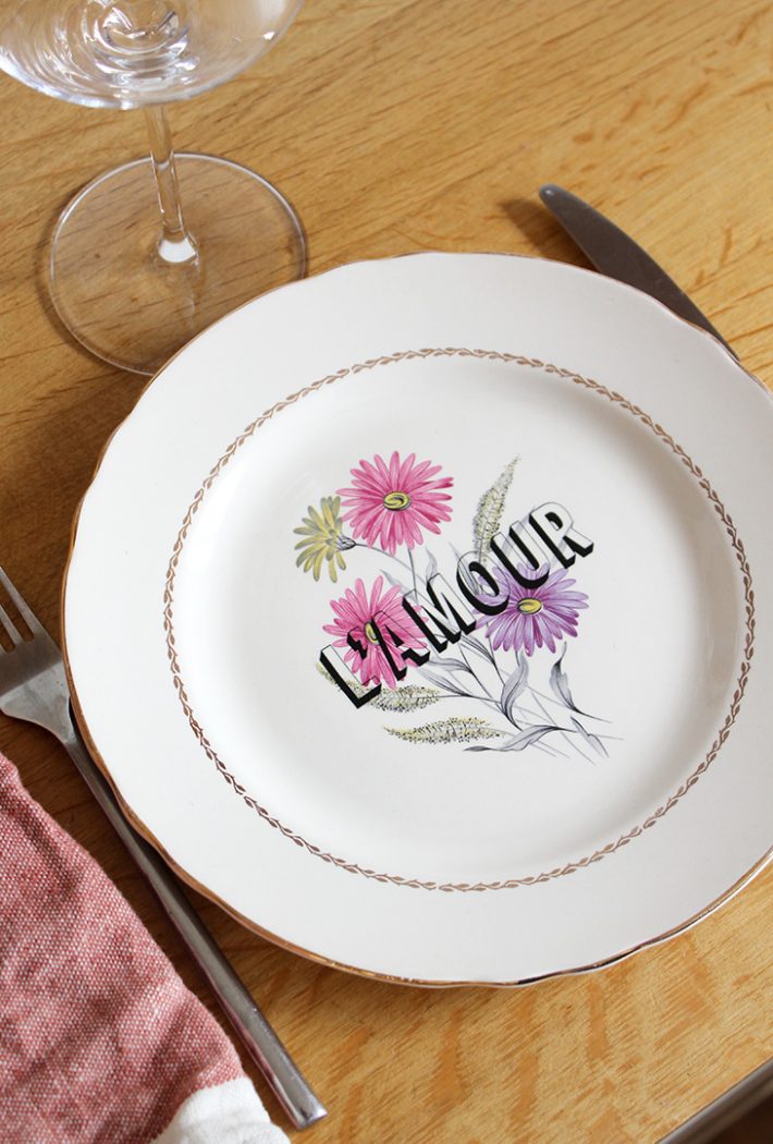 Assiette l'amour Spring