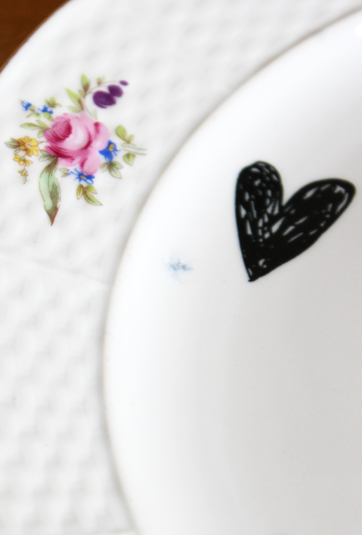 Plat fleuri Cœurs – Image 4