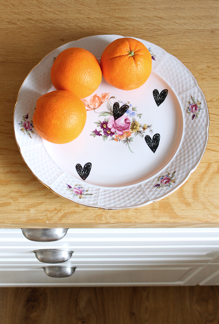 Plat fleuri Cœurs – Image 2