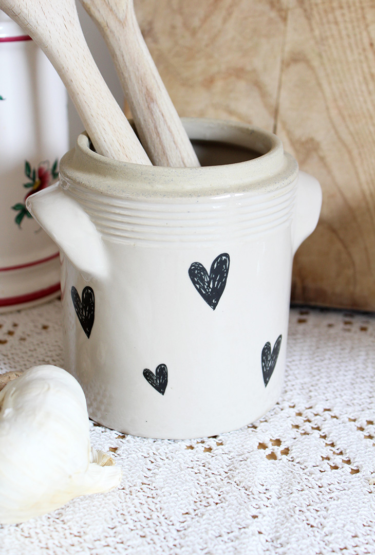 Pot Cœurs grès – Image 2