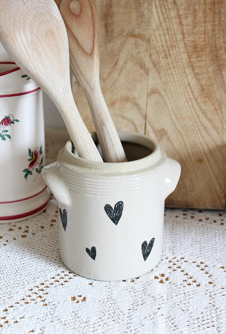 Pot Cœurs grès – Image 3