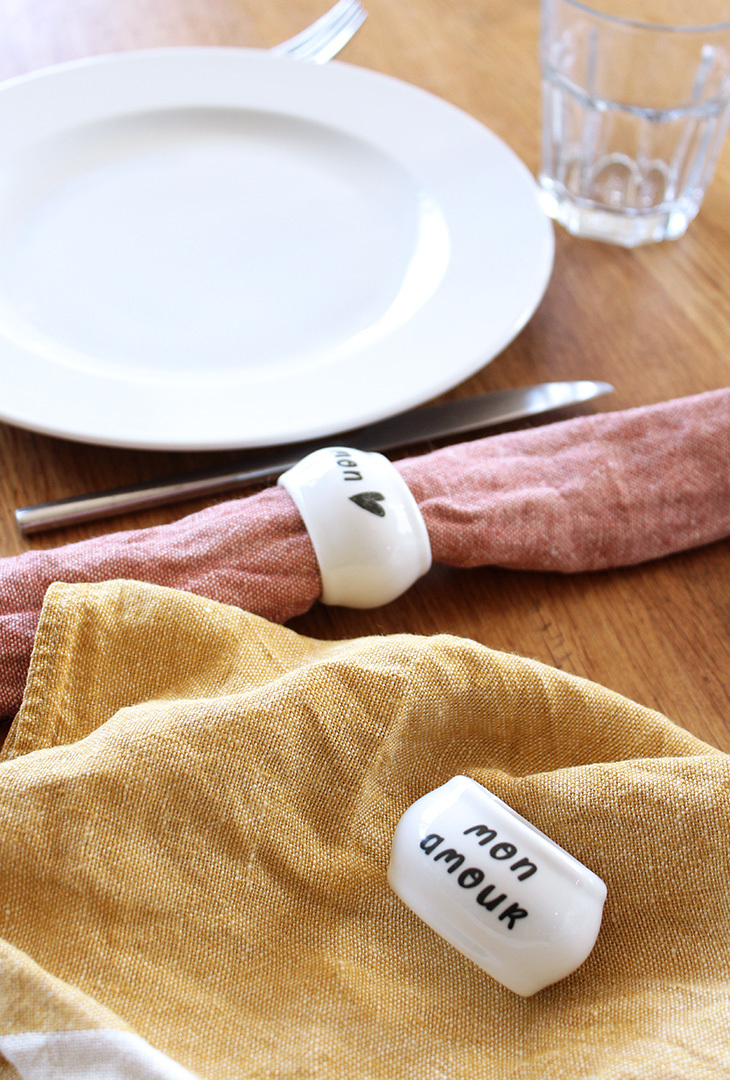 Rond de serviette Mon amour – Image 3