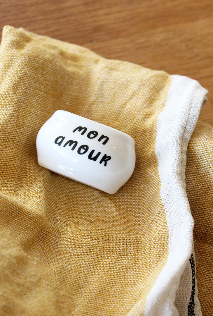 Rond de serviette Mon amour – Image 2