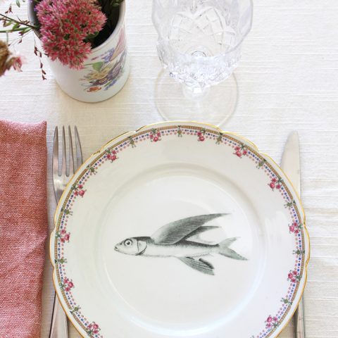 Assiette Poisson volant