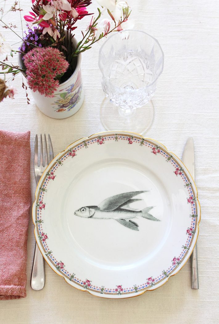 Assiette Poisson volant