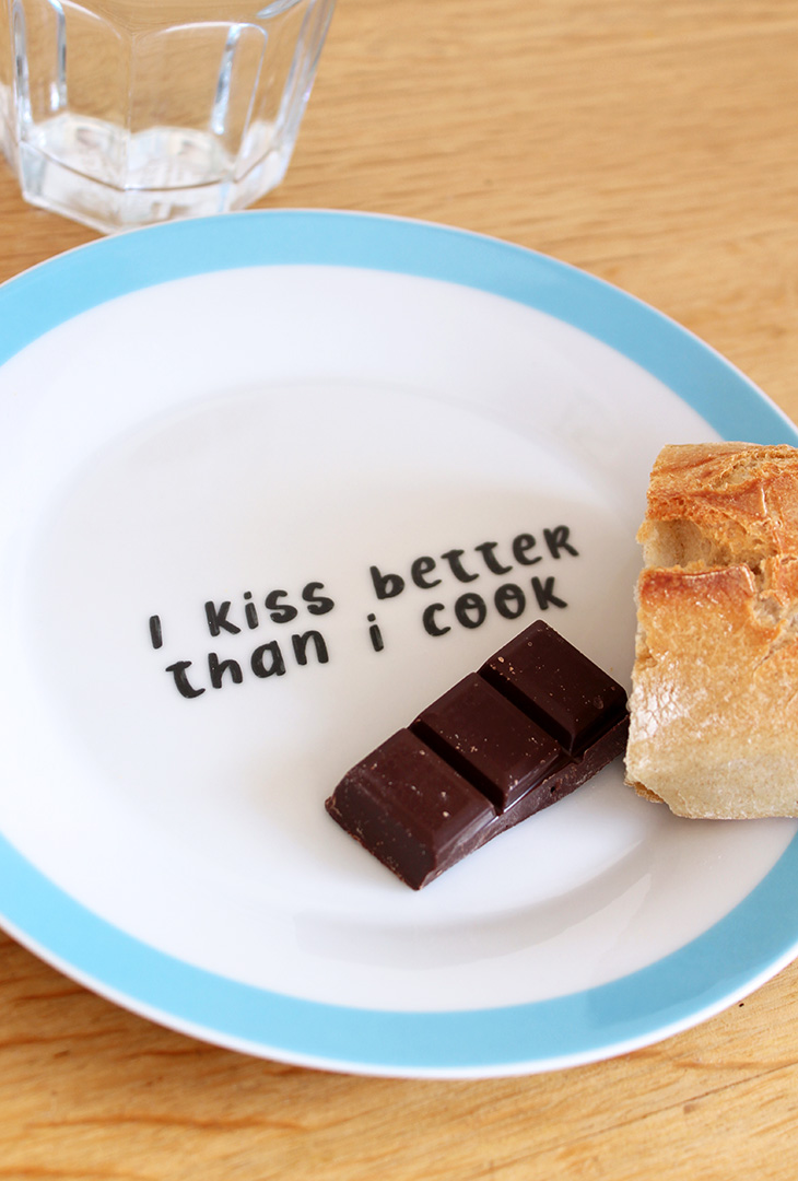 Assiette à dessert Kiss – Image 3