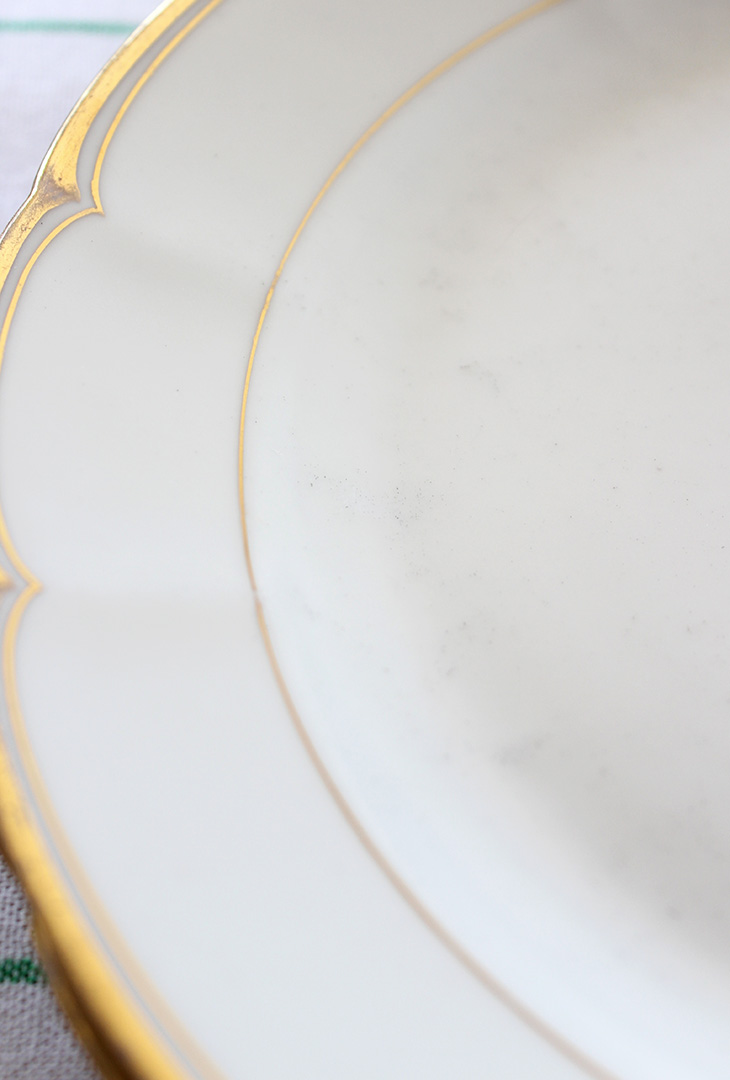 Assiette L'amour dorures – Image 3