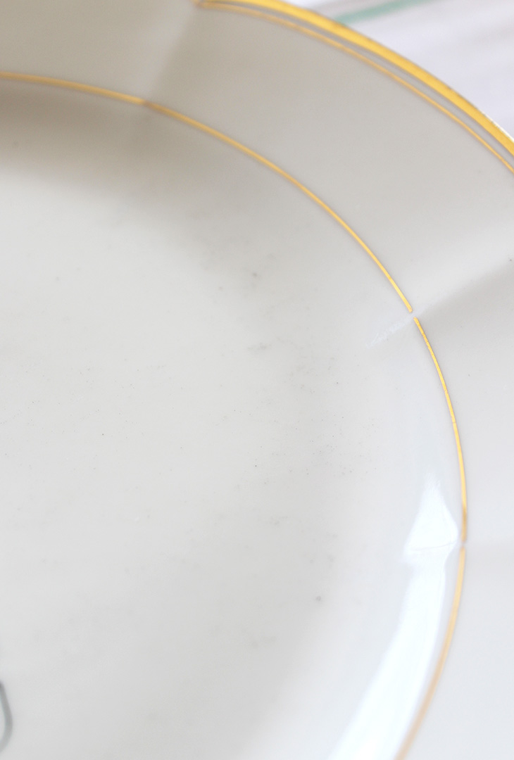 Assiette L'amour dorures – Image 2