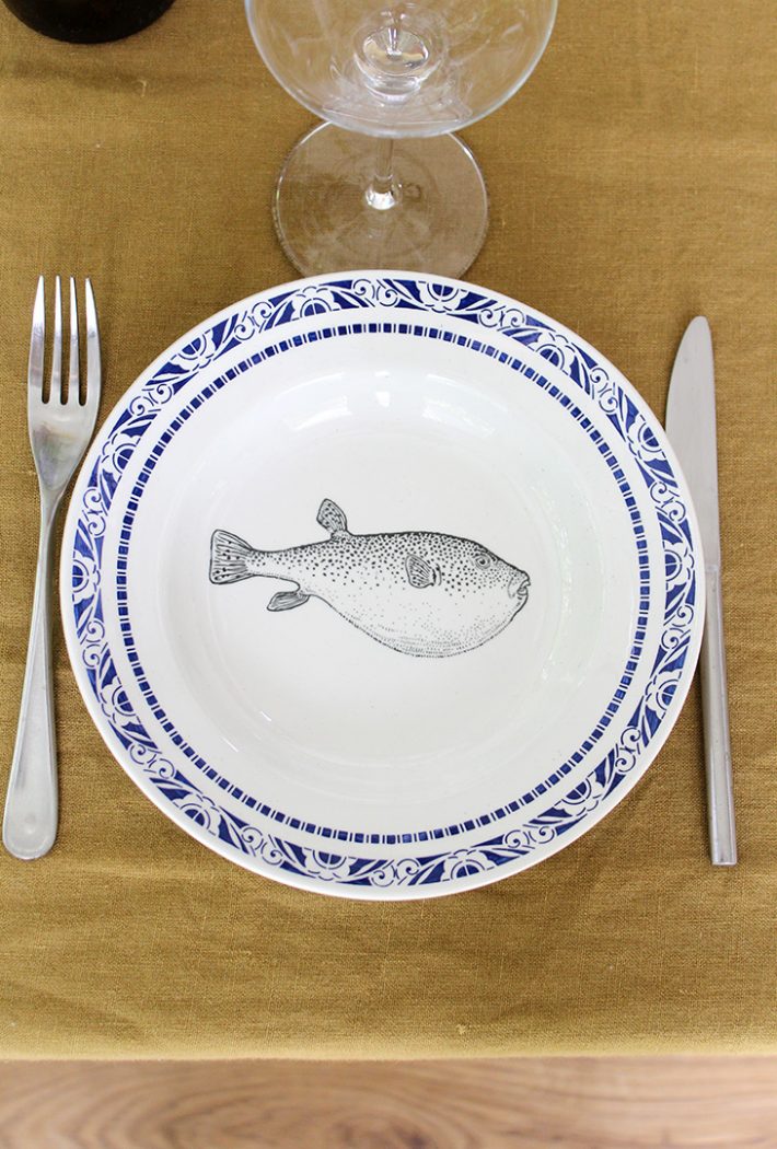 Assiette creuse Poisson