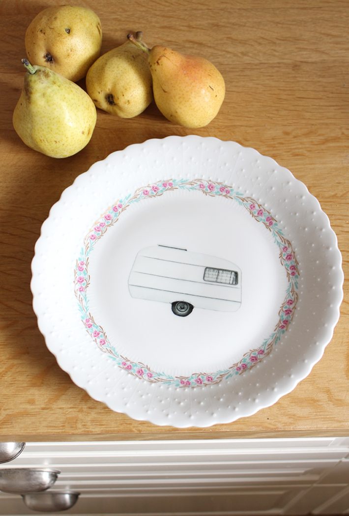 Plat rond Caravane