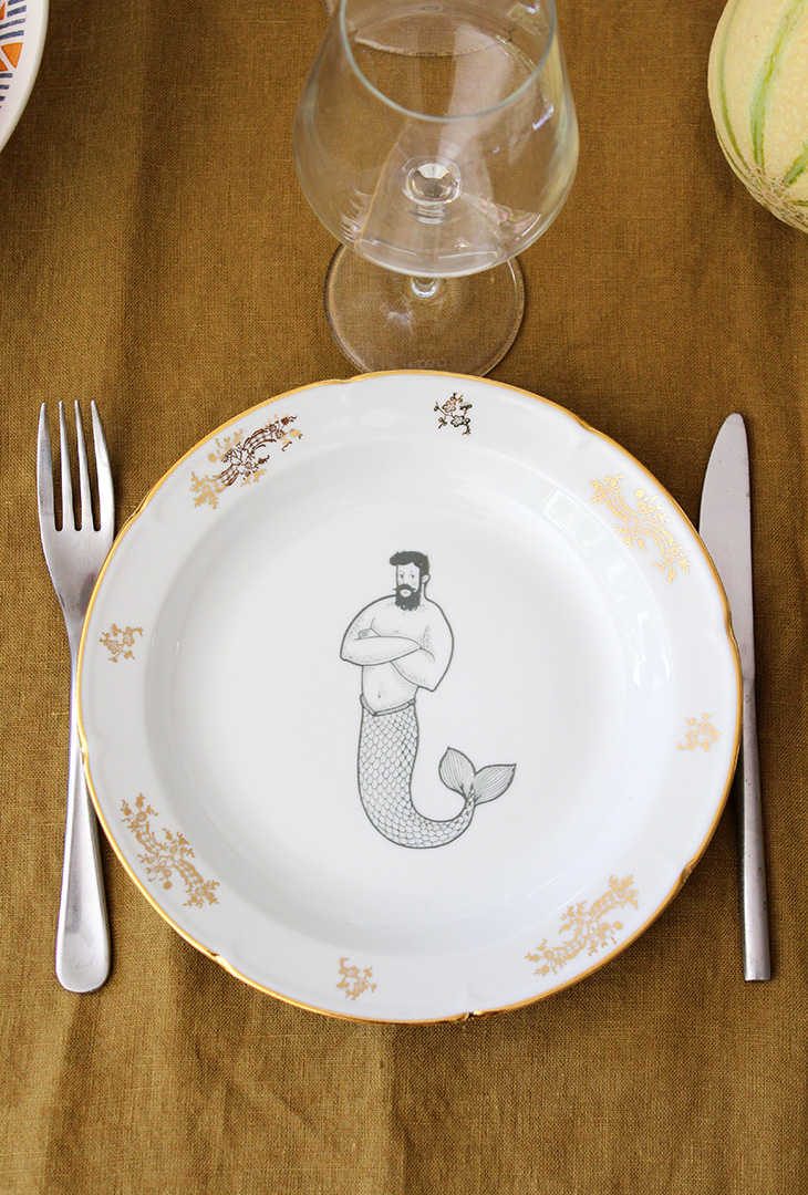 Assiette creuse Triton