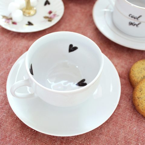 Tasse cœurs